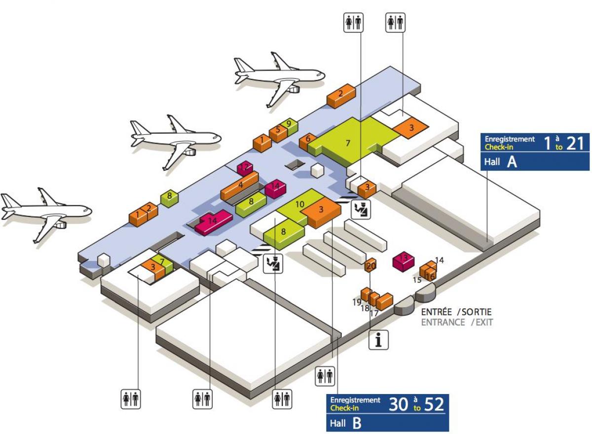 지도의 공항 터미널 3