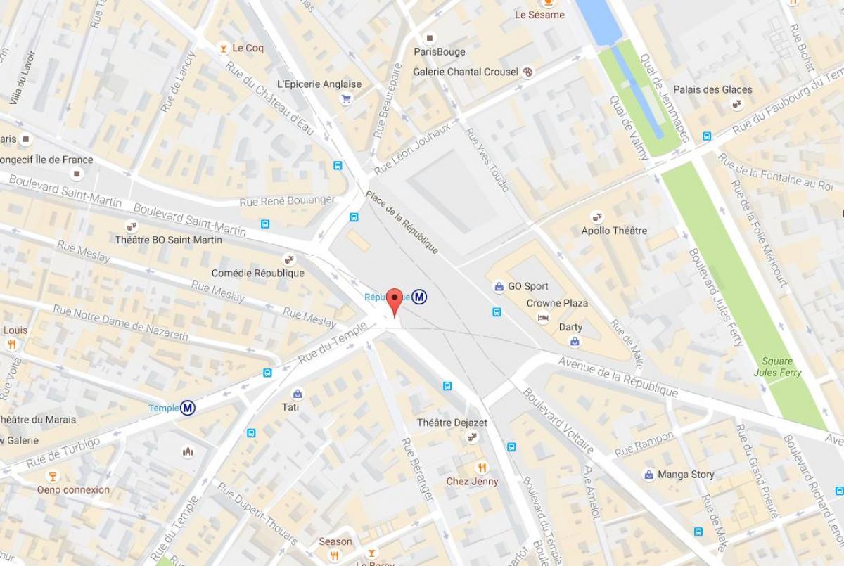 지도 Place de la République