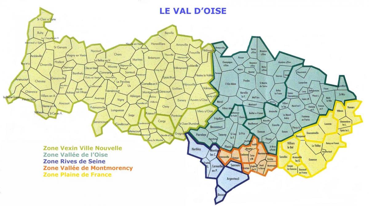 지도 Val-d'Oise