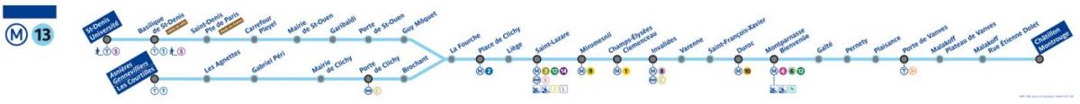 지도 파리의 지하철 13