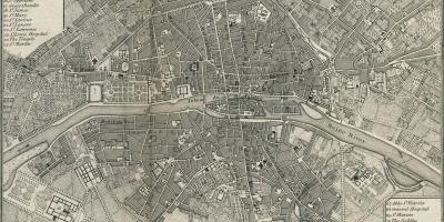 지도 파리의 1800