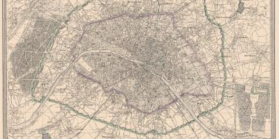 지도 파리의 1850