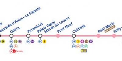 지도 파리의 subway line7