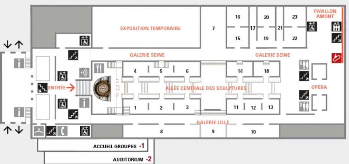 지도 Musée d'Orsay