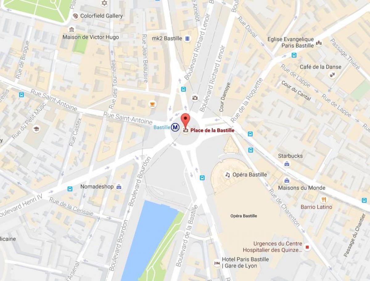 지도 Place de la Bastille