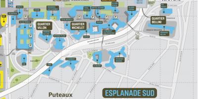 지도 La Défense 사우 에스플러네이드