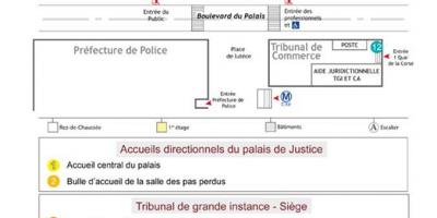 지도 Palais de Justice 파리