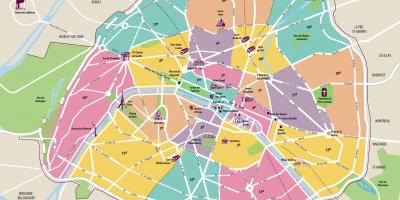 지도 파리의 명소